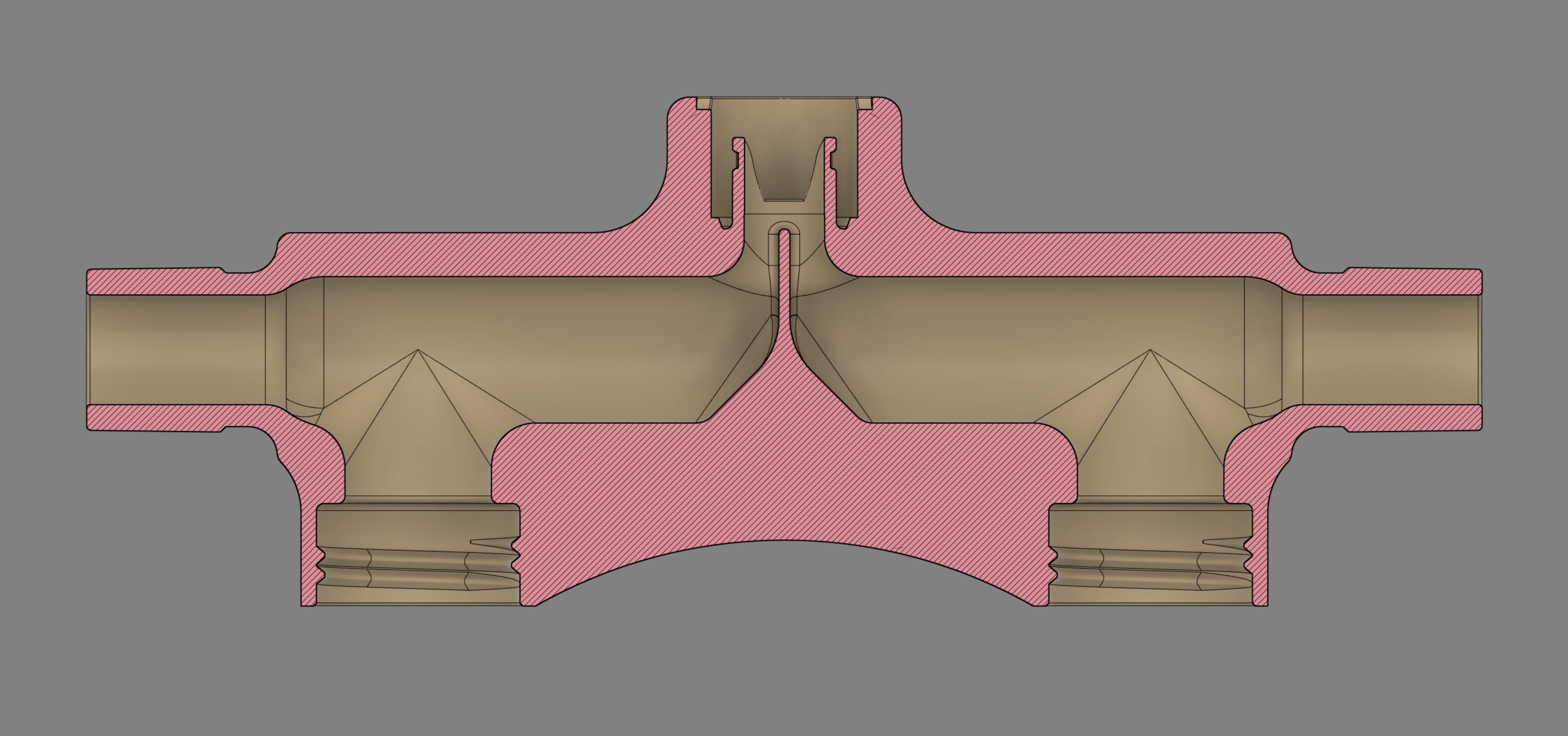 T-Shaped Connector Cross Section